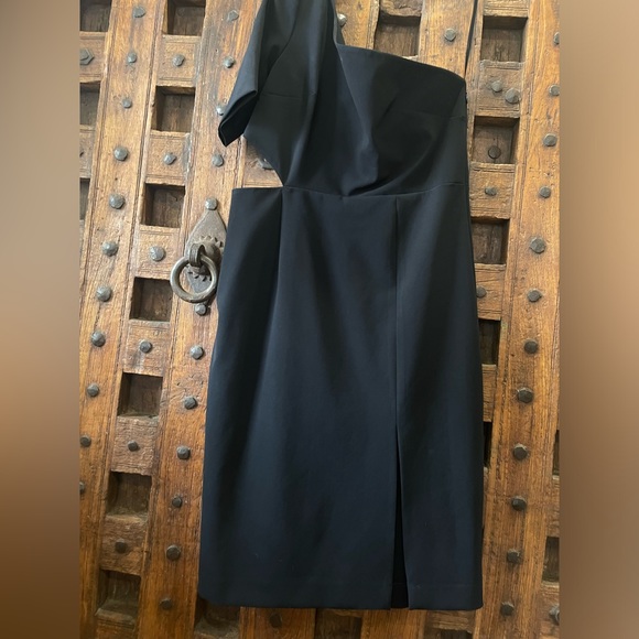 NWT Jill Stuart Black Shoulder Cut Out Sheath Dress - Picture 5 of 6